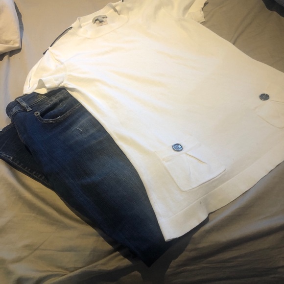 Burberry s/s shirt with shoulder stripes & pockets - Picture 3 of 16